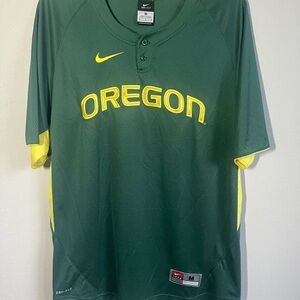 Men’s M Green Nike Dri-Fit Oregon Athleisure Lightweight Sporty Jersey